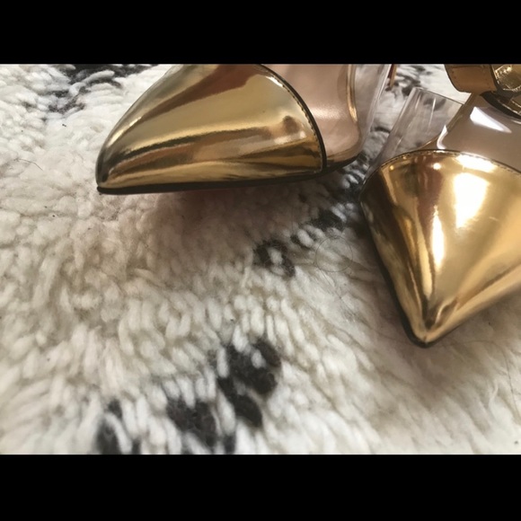 Rare Louboutin 39 Gold red bottoms - Picture 7 of 13